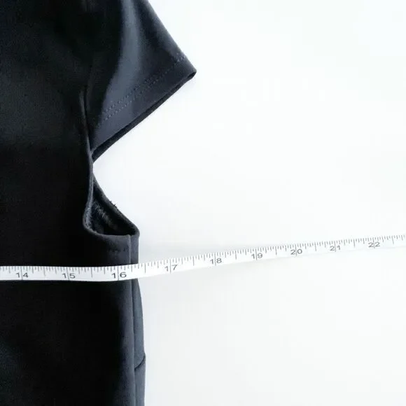 Joseph Ribkoff Womens Floral Border Dress Short Sleeve Style 221143 Black Size 2 - Picture 5 of 5